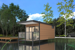 Maison en bois prête pour l'énergie solaire, solution durable pour une vie hors réseau. - Product Image 2