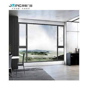 Jying phong cách hiện đại tiêu chuẩn cao màu đen khuôn cửa sổ nướng thiết kế cho ngôi nhà Hợp kim nhôm khung cửa sổ - Product Image 3
