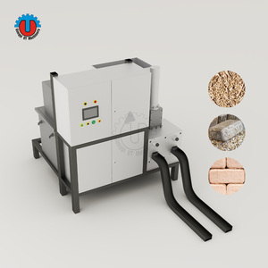 เครื่องอัดก้อนรูปทรงสี่เหลี่ยมผืนผ้ากำลังการผลิตสูง สำหรับสายการผลิตก้อนเชื้อเพลิงจากแกลบ ขี้มะพร้าว และขยะชีวภาพ - Product Image 1