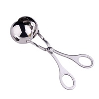 Alat Pembuat Bakso Klip Pembentuk Bakso Isi Anti Lengket untuk Pemula Sendok Masak Stainless Steel