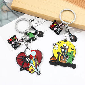 Porte-clés en métal de la série télévisée américaine Upside Down, style <span class=keywords><strong>horreur</strong></span> et <span class=keywords><strong>thriller</strong></span>, émail doux, en stock, vente en gros - Product Image 3