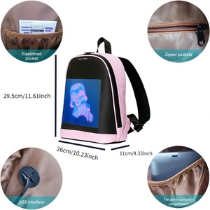 Mochila LED con Pantalla de Texto Programable por Aplicación para Niño, con Diseño Atractivo - Product Image 5