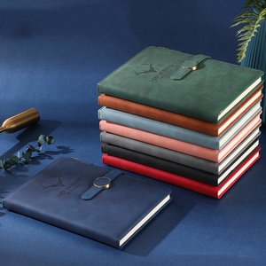 Cuaderno escolar de cuero PU de tapa dura con impresión personalizada A5 para estudiantes Cuadernos de diario con magnético - Product Image 5