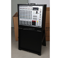 MIX-808 PRO Mixeur audio professionnel 8 canaux avec amplificateur intégré, lecture USB/MP3, effets numériques et support pliable