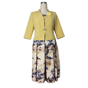High Quality Turkey Lady Dress Plus Size African Women 2 Piece <b>Sets</b> Dress Coat Suit for Lady Women Church Dress Maxi - Product Image 1