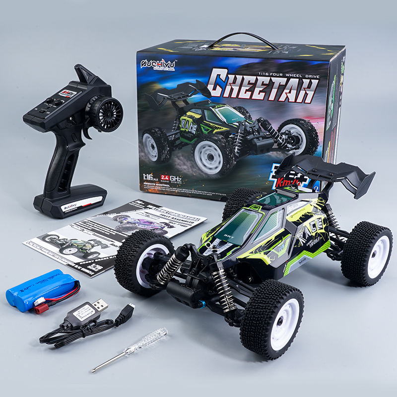 Pro Racing Remote Control Car Professional 1:16 4WD RC Off-Roader - Electric High-Speed Racing Remote ...
