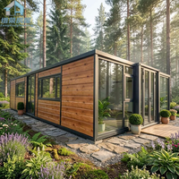 Casa Prefabricada Ecológica de Estructura de Acero Expandible de 40 pies con Doble Ala para Uso en Hoteles y Oficinas, Diseño Moderno Gratuito