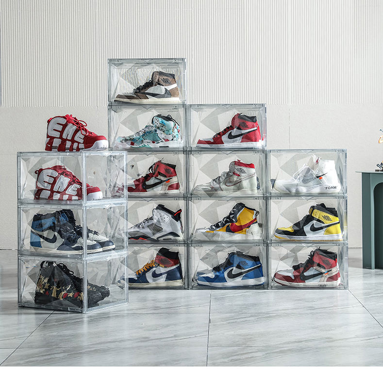 Single Layer Wholesale High Quality Shoe Storage Boxes Clear
