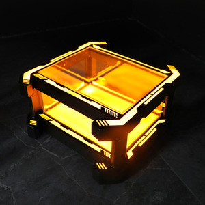 Led Illuminated Ice Bucket Rectangle Plastic Modern Design For Party Beverage Tub With 24 Bottle Capacity - Product Image 3