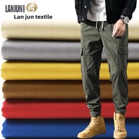 Tissu Sergé Dobby en Coton Peigné Brocart 108*56 Teinture Réactive Complète pour Vêtements de Travail Filles Garçons, Grammage Lourd