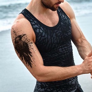 Usa <span class=keywords><strong>e</strong></span> getta colorato popolare Stencil tatuaggio da <span class=keywords><strong>uomo</strong></span> <span class=keywords><strong>e</strong></span> da <span class=keywords><strong>donna</strong></span> adesivi temporanei per tatuaggio con braccio floreale adesivo impermeabile per tatuaggio - Product Image 1