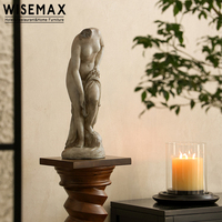 WISEMAX MEUBLES Décoration d'intérieur moderne Sculpture en résine artisanale exquise Statue Décoration d'intérieur Art Ornement pour console de table