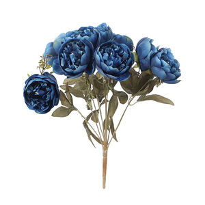 <span class=keywords><strong>Rosa</strong></span> di seta peonia Flor Bouquet testa grande centrotavola per decorazione di nozze di seta artificiale fiori di Rose - Product Image 4