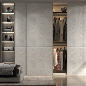 Placards de chambre à coucher avec organisateur de garde-robe et miroir pour solutions de rangement et vêtements personnalisés - Product Image 4
