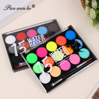 Kit Profesional de Maquillaje Corporal FX de 15 Colores, Pintura Corporal y Facial a Base de Agua, No Tóxica e Hipoalergénica para Halloween, Cosplay y Festivales