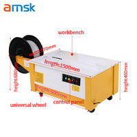 T800 personnalisation PP ceinture emballage boîte baguage presse semi-automatique simple moteur bas établi monnaie cerclage outil Machine