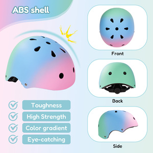 Conjunto de Equipo de Protección Deportiva para Niños, Carcasa de ABS, Espuma EPS, Casco Ajustable, Protectores de Rodilla, Codo y Muñeca para Niños y Niñas - Product Image 5