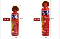 Extincteur de voiture portable en spray 500ml/1000ml 1500ml pour l'extinction des incendies de classe A/B