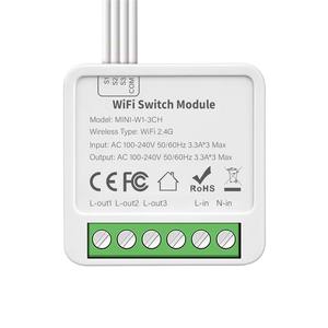 Interruptor Wifi Tuya 16A 10A, Módulo de Interruptor Inteligente Compatible con la Aplicación Smart Life, Interruptor de Control Remoto, Temporizador de Relé de Voz, <span class=keywords><strong>Google</strong></span> <span class=keywords><strong>Home</strong></span>, <span class=keywords><strong>Alexa</strong></span> - Product Image 2