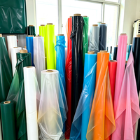 Rouleau de film PVC semi-fini en gros, résistant aux basses températures, pour le processus de composation de tissus polyester et nylon