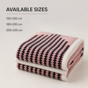 Manta de Sherpa de doble cara con estampado de árboles rosas, cálida para dormitorio, envío rápido desde Polonia, stock UE - Product Image 4