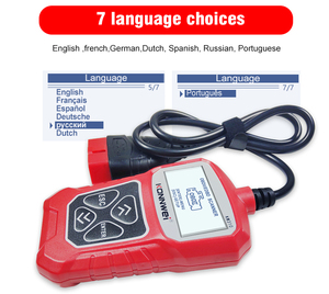 Escáner de función completa <span class=keywords><strong>Konnwei</strong></span> KW310 OBDII, <span class=keywords><strong>1</strong></span> año de garantía, herramienta de diagnóstico de coche con analizador de motor automático ruso, lector de código - Product Image 5