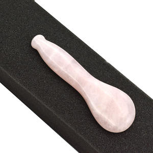 Gua Sha-cuchara de cuarzo rosa para masaje, herramientas de raspado tradicional, herramienta para evitar arrugas, adelgazamiento, reafirmante - Product Image 4