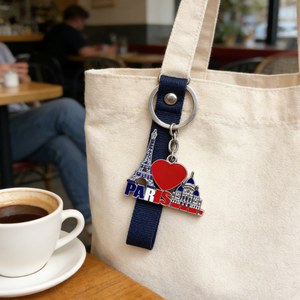 Portachiavi in Metallo Personalizzabile all'Ingrosso per Turismo Francia Regno Unito Italia, Souvenir con Incisione per Regalo di Viaggio, <span class=keywords><strong>Torre</strong></span> <span class=keywords><strong>Eiffel</strong></span> <span class=keywords><strong>PARIGI</strong></span> - Product Image 2