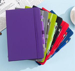 Custom A5 A6 Office Business Meeting Memo Binding <b>Notebook</b> Leather Surface <b>Notebook</b> Custom Logo Student <b>Diary</b> <b>Notebook</b> - Product Image 4