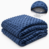 Couverture lestée douce double face personnalisée OEM ODM, couverture sensorielle lourde pour le lit et le sommeil