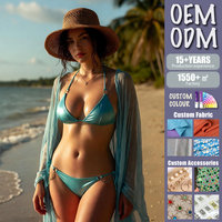 Usine de vêtements OEM, vêtements de plage pour femmes imprimés sur mesure en gros, maillots de bain sexy pour femmes, bikini, maillots de bain ODM, maillots de bain 2 pièces