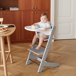 Nuovissimo Seggiolone <span class=keywords><strong>per</strong></span> <span class=keywords><strong>Bambini</strong></span> in Stile Moderno Regolabile in Altezza, <span class=keywords><strong>Sedia</strong></span> da Pranzo Multifunzionale <span class=keywords><strong>per</strong></span> <span class=keywords><strong>Bambini</strong></span> con Barriera di Sicurezza - Product Image 3