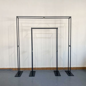 Black Wedding Arch Wedding Black Metal Arch <b>Backdrop</b> Stand for Wedding Event <b>Party</b> Background Decoration - Product Image 4