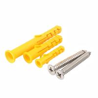 Kit d'ancres d'expansion en plastique métriques M6 M8, chevilles murales en nylon et vis assorties pour béton, brique pleine et plaques de plâtre