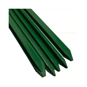 米国農場スタイル 6フィート 亜鉛メッキ Tポスト 緑色金属製 ファームフェンス ピケットアイアン 3Dモデル 加圧処理木材 住宅建設現場！ - Product Image 3