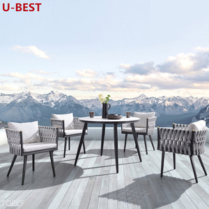 โต๊ะรับประทานอาหารใน<span class=keywords><strong>ส</strong></span>วนแบบทัน<span class=keywords><strong>ส</strong></span>มัยและเก้าอี้โต๊ะกลางแ<span class=keywords><strong>จ</strong></span>้งลานรับประทานอาหารลานบ้านชุดเก้าอี้สวนเฟอร์นิเจอร์ - Product Image 2
