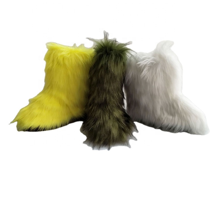 Индийское Новое поступление, цветные зимние женские дизайнерские зимние сапоги из искусственного меха