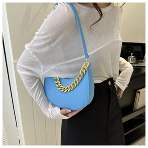 Sac à main bandoulière rétro simple en feutre avec fermeture éclair, nouveauté mode été, pour femme - Product Image 5