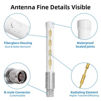 Antenne FRP 4G 700-2700 MHz 10dBi IP67 étanche avec connecteur N mâle pour communication longue portée, idéale pour les stations de base et les passerelles LoRa