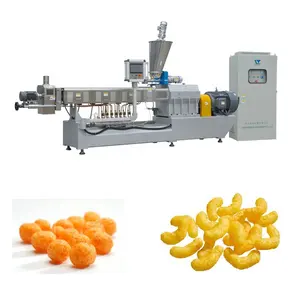 Corn Snack Making Machine Puff Snack Food Equipment / Corn Puff Making Machine / Extended Food Processing Machine