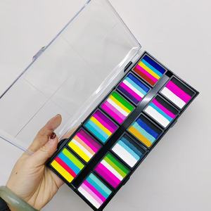 Profesional personalizado 12 colores a base de agua Split pastel paleta <span class=keywords><strong>pintura</strong></span> y Arco Iris cara <span class=keywords><strong>pintura</strong></span> fácil de lavar <span class=keywords><strong>pintura</strong></span> corporal - Product Image 6