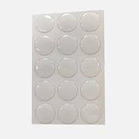 Autocollant en résine époxy transparente de 50 mm (2 pouces) en forme de dôme, autocollants ronds en époxy transparent 3D pour utilisation promotionnelle
