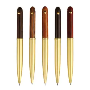 JPS OEM Stylo A Bille Solid Wood High Quality Business 0.5mm Wooden Metal Ballpoint Pen
