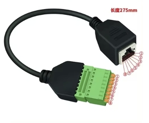 RJ45母公插座至8位8针螺钉端子RJ 45端口网络适配器至8针块连接器 - Product Image 5
