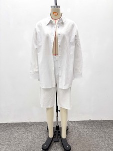 Completo da donna con pantaloncini con tasche, cardigan casual <span class=keywords><strong>taglie</strong></span> <span class=keywords><strong>forti</strong></span>, camicia abbottonata, <span class=keywords><strong>pantaloni</strong></span> <span class=keywords><strong>bianchi</strong></span>, completo due pezzi in stile africano - Product Image 4