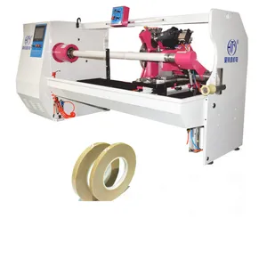 HJY-QJ01 Mistubishi PLC Controlled Single Shaft Tape Cutting Machine For 3M Foam Tapes