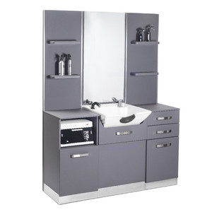 Gabbiano B085 grigio per parrucchieri con lavabo per bagni - Product Image 1