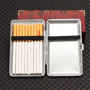 Futeng 20pcs porte-cartes en cuir PU étui à cigarettes pour femmes avec clip en métal ouverture automatique personnalisé vente en gros - Product Image 2