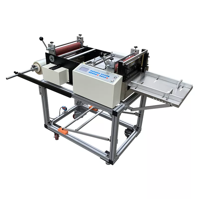 DCUT500S Hot Sale Automatic Vertical Integrated Machine Paper PVC Film Label Roll to Sheet Cutting Machine