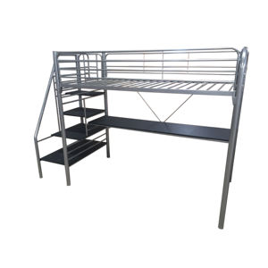 Koop Goedkope Gebruikte Metalen <span class=keywords><strong>Twin</strong></span> Stapelbed Met Bureau - Product Image 2